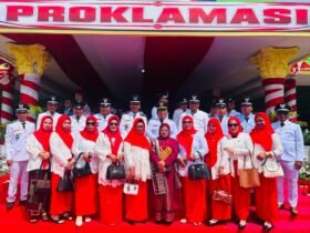 Kemerdekaan harus jadi energi untuk membangun desa. Kades Liyoto Imran Ahyar mengajak masyarakat memperkuat gotong royong, meningkatkan pelayanan, dan mengisi kemerdekaan melalui kerja nyata. Senin, (17/8). Foto: Dok istimewa.