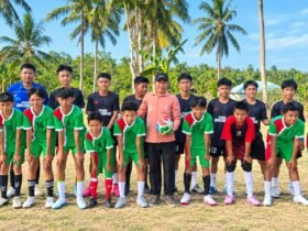 Turnamen Mini Soccer U-15 di Desa Molopatodu, Bongomeme, menjadi wadah bagi talenta muda mengasah kemampuan sekaligus menumbuhkan sportivitas dan kekompakan. Minggu, (16/8). Foto: Dok istimewa.